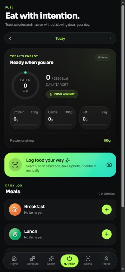Ascendr calorie and nutrition tracker